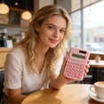 thumbnail image 6 of ROLKFUK Basic Calculator, 8-Digit Solar & Battery Dual Power Portable Mini for Sch-ool Office Home, Small Pocket Size, Cute Colorful Options, 6 of 6