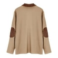 thumbnail image 4 of qucoqpe Mens Mock Neck Sweatshirt Trendy Long Sleeve Casual Pullover with Chest Pocket, 4 of 8