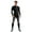 Gray, variant on Men's thermal Underwear Set Sport Long Johns Base Layer Bottom Top for Skiing Running Dark Black Black