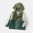 thumbnail image 4 of Mercatoo Lightweight Jacket for Toddler Boys Girls, Color Blocking Zipper Rushing Top Jacket Kids Fall Winter Hooded Jackets, 4 of 9