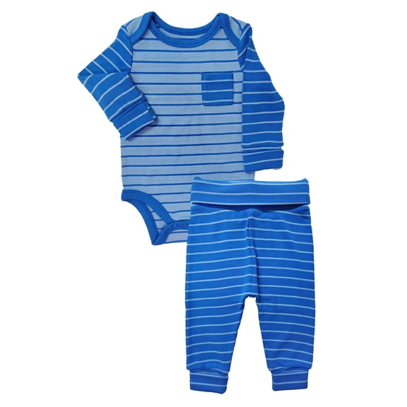 Wonder Nation Baby Gender Boy 2PK Bodysuit Pant Set, Sizes 12 Months-18 Months