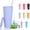 Black, variant on Multicolor Coffee Tumblers with Lids and Straws - 25oz Matte Pastel Colored Acrylic Tumblers with Lids and Straws, Double Wall Tumbler, Reusable Cup with Straw