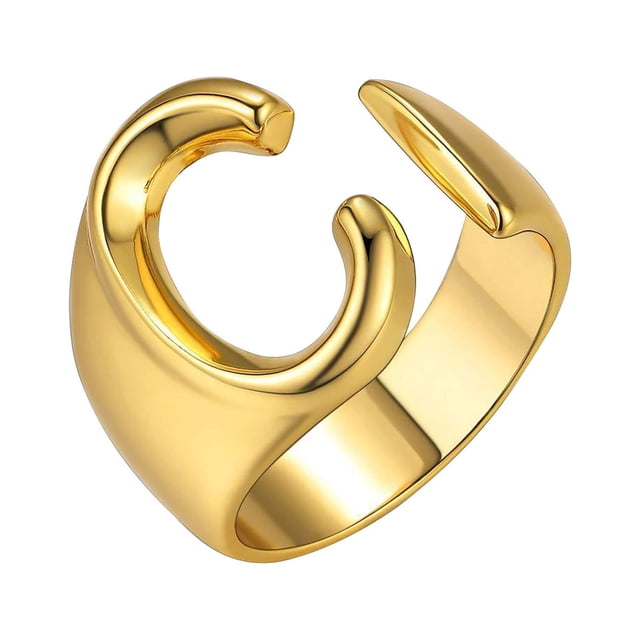 Fiudx Joyería de Moda para Mujer con 26 Letras Abiertas.