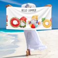 thumbnail image 5 of Sikiie Summer Gnome Beach Towel for Women Men, Pool Bath Beach Camping Beach Towel Adult Blanket for Travel Swim 27.5"x 55", 5 of 6