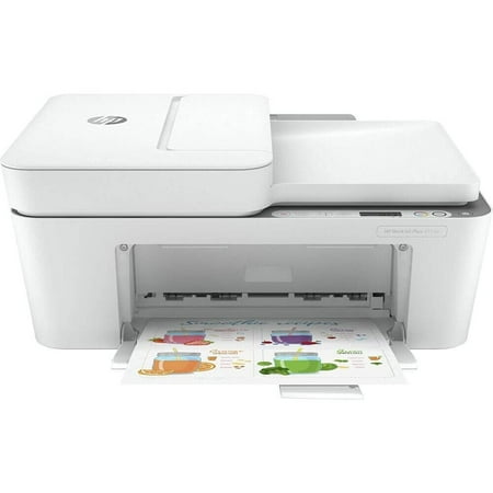 HP - DeskJet 4155e Wireless All-In-One Inkjet Printer with 3 months of Instant Ink Included with HP+ - White