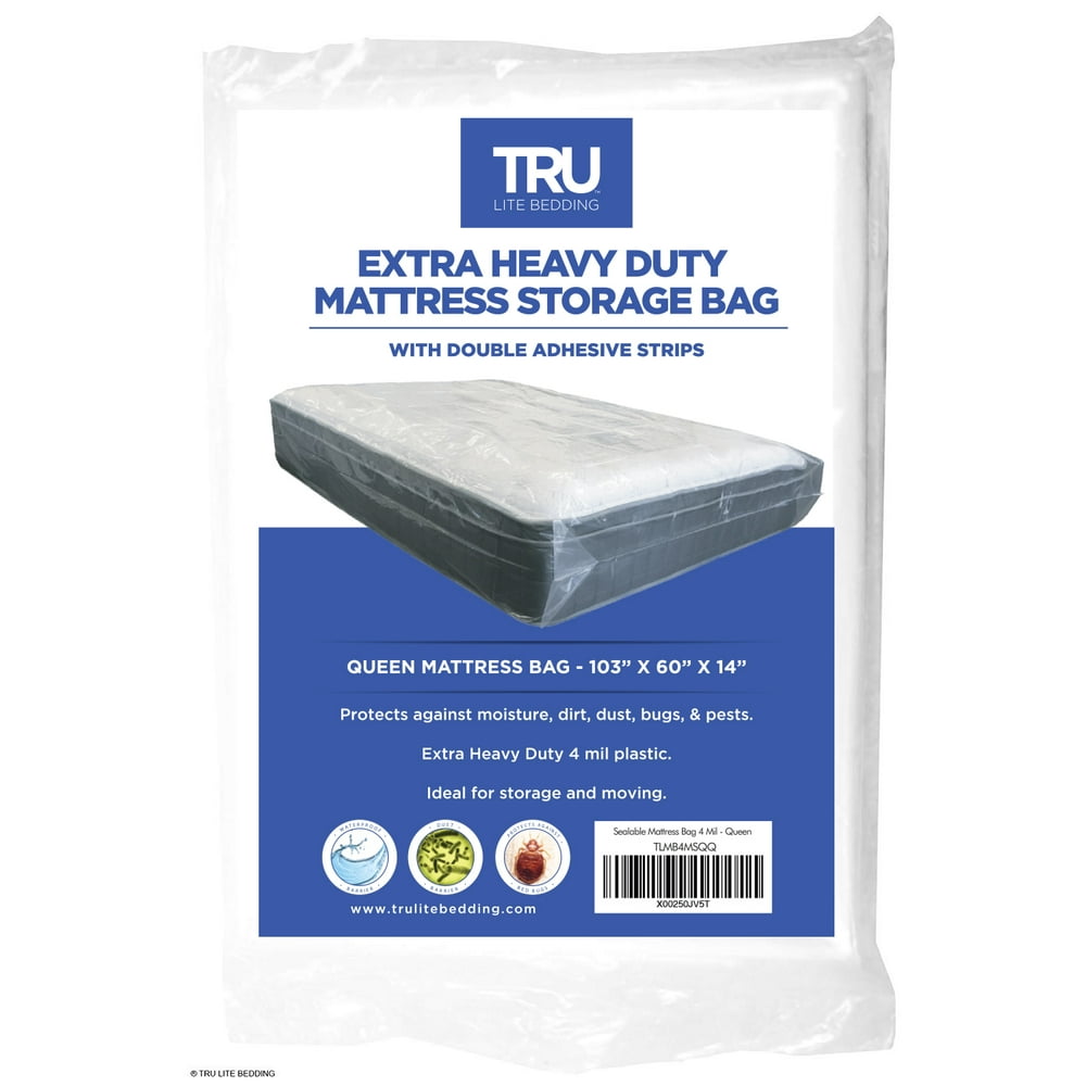 TRU Lite Mattress Storage Bag SEALABLE Mattress Bag for Moving
