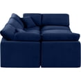 thumbnail image 5 of Meridian Furniture Indulge 164" Velvet U-Shaped Modular Sectional in Navy, 5 of 9