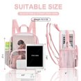 thumbnail image 2 of Mochila transparente Busiuw para eventos en estadios de 30 x 30 x 15 cm (rosa), 2 of 6