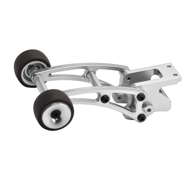 Rueda de cabeza para coche RC, pieza de coche RC, altura ajustable, repuesto, fácil de instalar, repuesto Plata