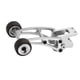 thumbnail image 1 of Rueda de cabeza para coche RC, pieza de coche RC, altura ajustable, repuesto, fácil de instalar, repuesto Plata, 1 of 9