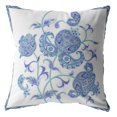 thumbnail image 1 of Coussin en Daim Double Face, avec Fermeture Éclair, Bleu Clair, 1 of 2