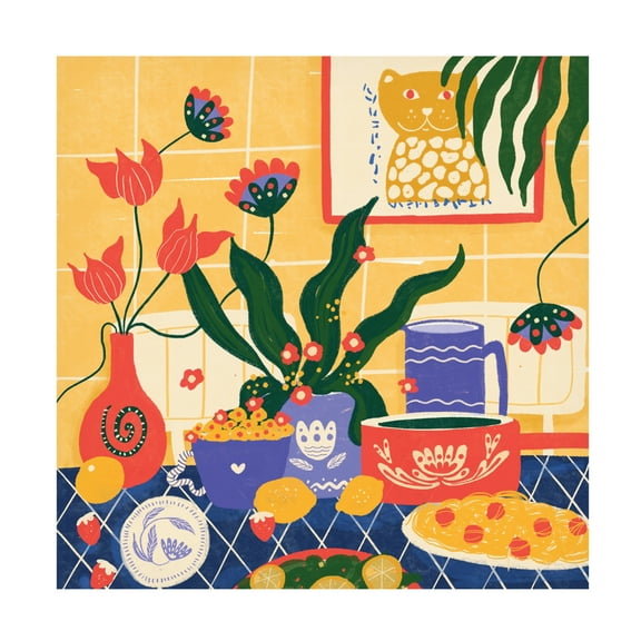 Trademark Fine Art Shriya Bhattacharya Summer Lunch Canvas Wall Art