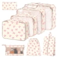 thumbnail image 1 of Juego de cubos de embalaje hatisan 8 para maletas y organizador de viajes, color rosa, 1 of 7
