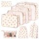 thumbnail image 1 of Juego de cubos de embalaje hatisan 8 para maletas y organizador de viajes, color rosa, 1 of 7