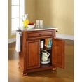 thumbnail image 3 of Crosley Furniture Alexandria Stainless Steel Top Portable Kitchen Island/Cart Cherry/Stainless Steel, 3 of 5