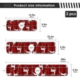 thumbnail image 4 of Coolnut Buffalo Plaid Christmas 2PCS Kitchen Faucet Mat Bathroom Faucet Mat Sink Kitchen Faucet Sinkmat Faucet Splash Catcher Faucet Mat Dish Drying Mat Sink Mat for Kitchen Sink 30x5in, 4 of 7