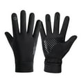 thumbnail image 3 of Guantes de invierno antideslizantes con dedos con pantalla táctil para pescar, esquiar, conducir, nieve Negro L, 3 of 8