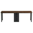 thumbnail image 4 of YYAo Gaming Desk, Computer Desk,78.7" Two Person Desk, Long Computer Desk with 5 Drawers,Rustic Brown & Black, 4 of 6