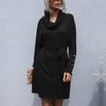thumbnail image 2 of Vestido De Punto Para Mujer, Vestido De Suéter Cómodo Informal Para Citas ANGGREK Otros, 2 of 8