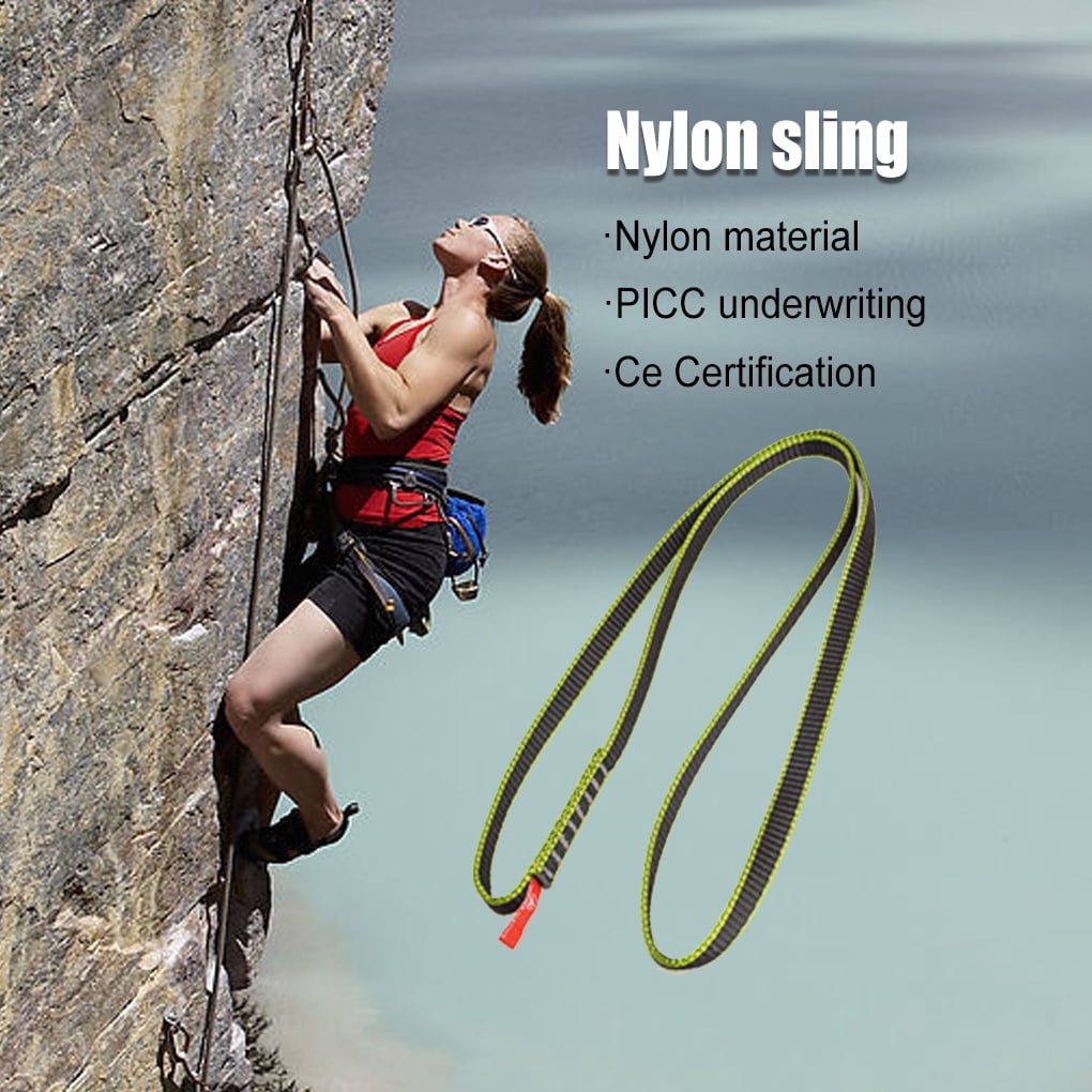 Toma Rock Climbing Rope Professional Simple Safety Sling Sturdy Safe  Webbing Fall Prevention Protection Gear for Body Protecting Green 