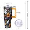 thumbnail image 2 of Halloween Tumbler, Spooky Cute Ghost Cup with Handle and Straw 40oz, Insulated Coffee Travel Gift Mug, 2 of 5
