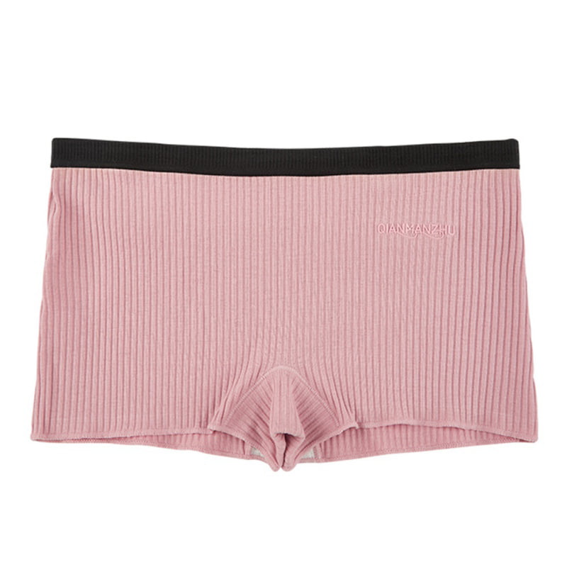 Wide-brimmed Rubber Band Mid Rise Women panties Solid Pure Cotton Underwear