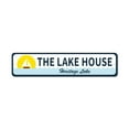 thumbnail image 2 of Sailboat Lake House Novelty Sign, Metal Wall Decor - 4x18 inches, 2 of 4