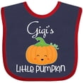 thumbnail image 3 of Inktastic Gigi Little Pumpkin Halloween Grandchild Boys or Girls Baby Bib, 3 of 4