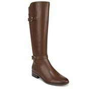Naturalizer Womens Sahara Buckle Detail Tall Riding Boot Dark Brown Smooth 5 M