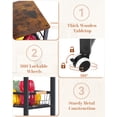 thumbnail image 7 of Mythinglogic 5-Tier Rolling Kitchen Storage Cart with Pull-Out Baskets, Fruit and Vegetable Storage, With wheels, 7 of 7
