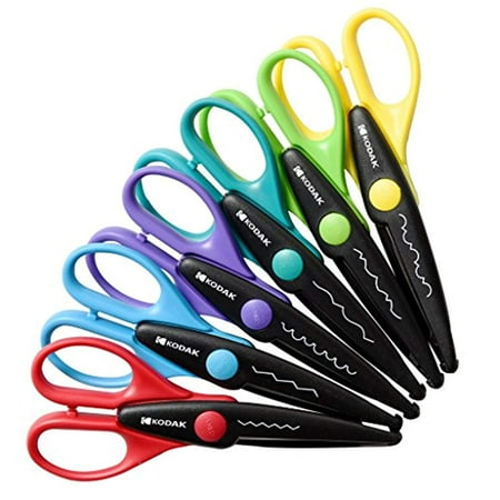 Kodak Craft Scissors 6 Piece Colorful Scrapbooking Scissor Set