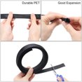 thumbnail image 3 of 25 Ft - 3/4 In Expandable Braided Cable Sleeving, PET Cable Management, Wire Wrap Loom Tube, Black, 3 of 7