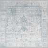 thumbnail image 4 of Unique Loom Timeless Collection Area Rug - Peter (7' 6" Square Ivory/Teal), 4 of 12
