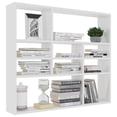 thumbnail image 3 of vidaXL Wall Shelf White 35.4"x6.3"x30.7" Chipboard, 3 of 45