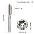 thumbnail image 2 of Uxcell M14 x 2 Metric Left Hand Tap and Die Set Screw Thread Tap with Round Die, 2 of 6