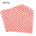 thumbnail image 3 of 100pcs Square Checkered Pattern Wax Paper Sheets 7" x 7", Blue, 3 of 7