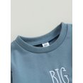 thumbnail image 6 of Toddler Baby Boy Sweatshirt 1Y 2Y 3Y 4Y 5Y 6Y Big Brother Print Long Sleeve Pullover Tops Autumn Clothes Lake Blue 1-2 Years, 6 of 8