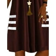 thumbnail image 4 of DYMADE Women Plus Size Stripe Pocket Casual V-neck Sleeveless Loose Dress, 4 of 4