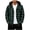 Army Green, variant on Mens Hooded Plaid Flannel Shackets- Daily Wear Long Sleeve Buttons and Zipper Pockets Button Down Fall Winter Casual Shirt Jackets Red Size L