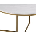 thumbnail image 4 of Pemberly Row Table Basse Ronde en Marbre Doré, 4 of 4