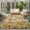 Brown, variant on Oranges Round Living Room Rugs 6 ft, Fruit Summer White Floral Leaves Slices Green Washable Area Rug with Non-Slip Sturdy Edge Binding Round Carpet for Kitchen Office Bedroom