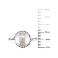 thumbnail image 2 of Everly Women's Cultured Pearl and Diamond Sterling Silver Ring, 2 of 5
