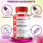 Keep Fit Keto ACV Gummies KeepFit Supplement, Keep Fit Maximum Strength Formula (60 Gummies)