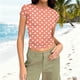 thumbnail image 1 of Xuyuer All-Match Fashion Floral Print Short Sleeve T-Shirt Women's Casual Charming Flower Pattern Tee With Round Neck Graphic Tees Women Tops, 1 of 7