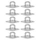 thumbnail image 1 of 10Pcs Eye Plate 316 Stainless Steel Heavy Duty Suspension Pad Hammock Hooks Marine Fixed BuckleDia 5mm, 1 of 5