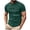 Green, variant on Men Crew Neck Short Sleeve T Shirt with Geometric Line Print Slim Fit Soft Breathable Casual Urban Streetwear All Season Basic Top
