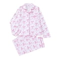 thumbnail image 2 of Vetsdori Button up Pajamas Sets for Women PJS Long Sleeve Nightwear Lightweight Soft,2 Pieces Sleepwear Home Pants Womens Pajamas, 2 of 9