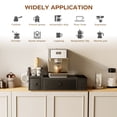 thumbnail image 4 of Homeiju Coffee Pod Drawers - K Cup Organizer, Nespresso Pods Holder with Mug Rack, Coffee Holder for Countertop, 52 Capacity Pods, Suitable for Kitchens, Offices and Coffee Bars(Black), 4 of 9
