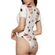 thumbnail image 2 of Fotbe Milk Tea Body de Mujer con Cuello Redondo y Mangas Cortas, Sin Mangas Ajustado, Suave, Cómodo y Básico-XX-Large, 2 of 7