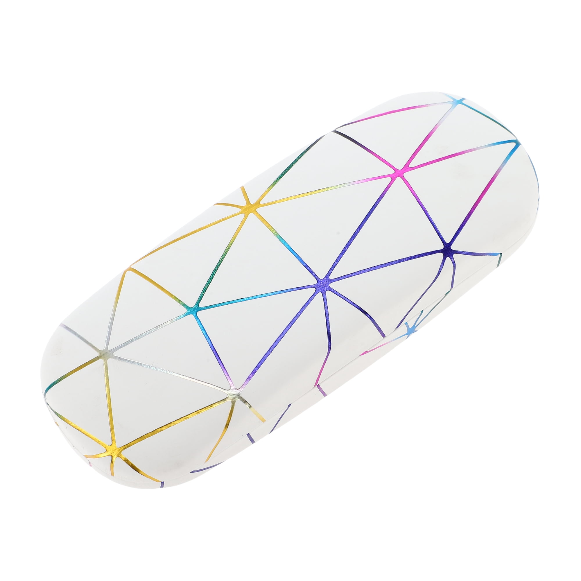 Unique Bargains Colorful Eyeglasses Case Storage 6.38"x2.44"x1.46" White